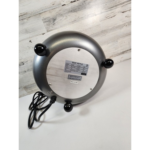 11 Qt Soup Kettle Warmer Commercial Grey Hammered Stainless Steel SB-6000-2G NEW - Picture 9 of 11